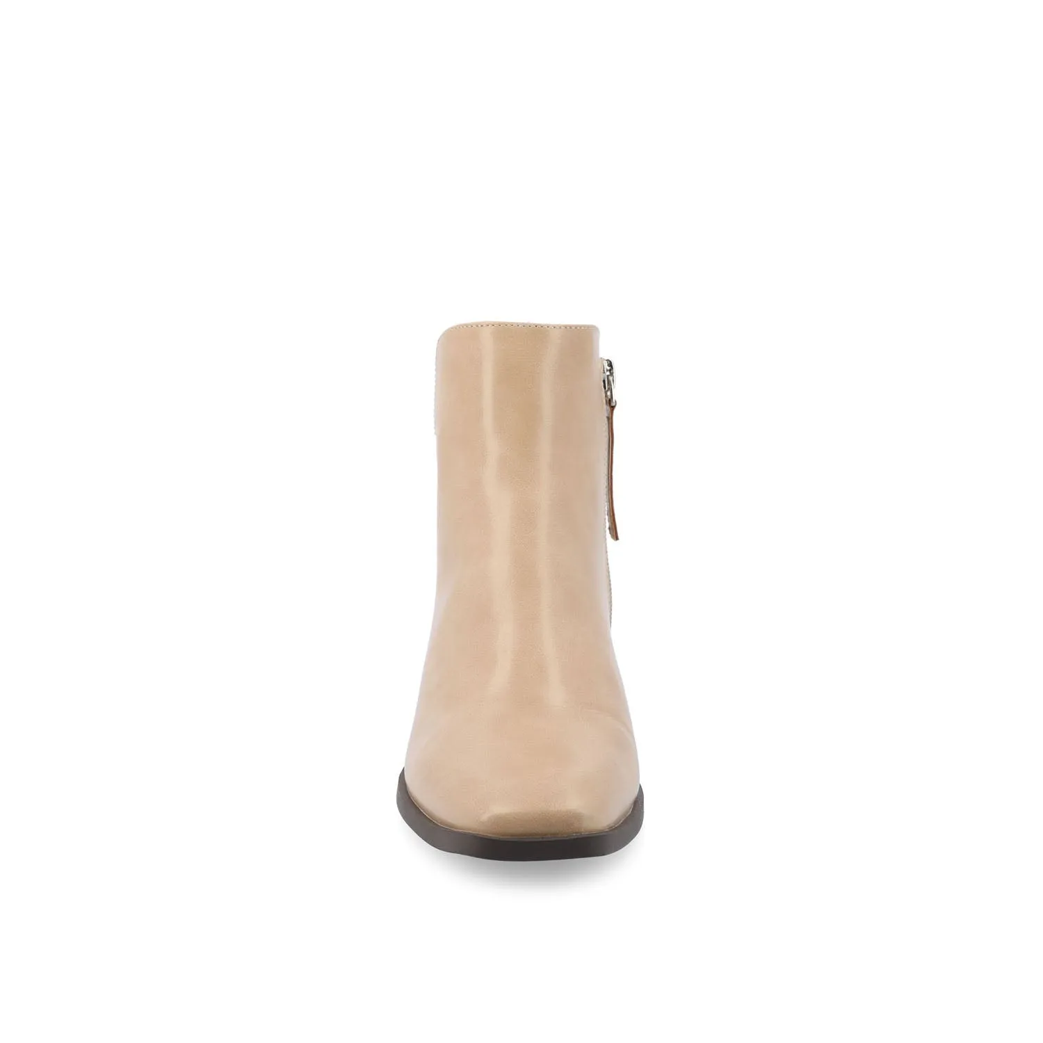 CAPPRI SQUARE-TOE BOOTIES IN FAUX LEATHER arch hug