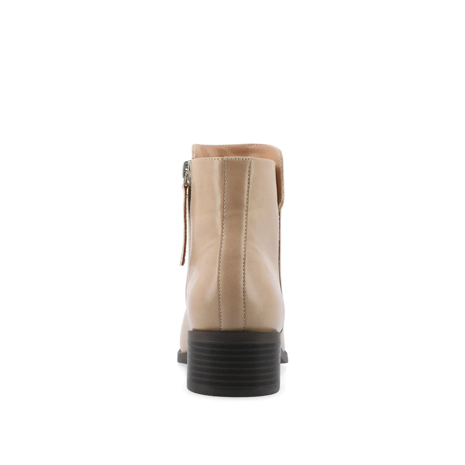 CAPPRI SQUARE-TOE BOOTIES IN FAUX LEATHER arch hug