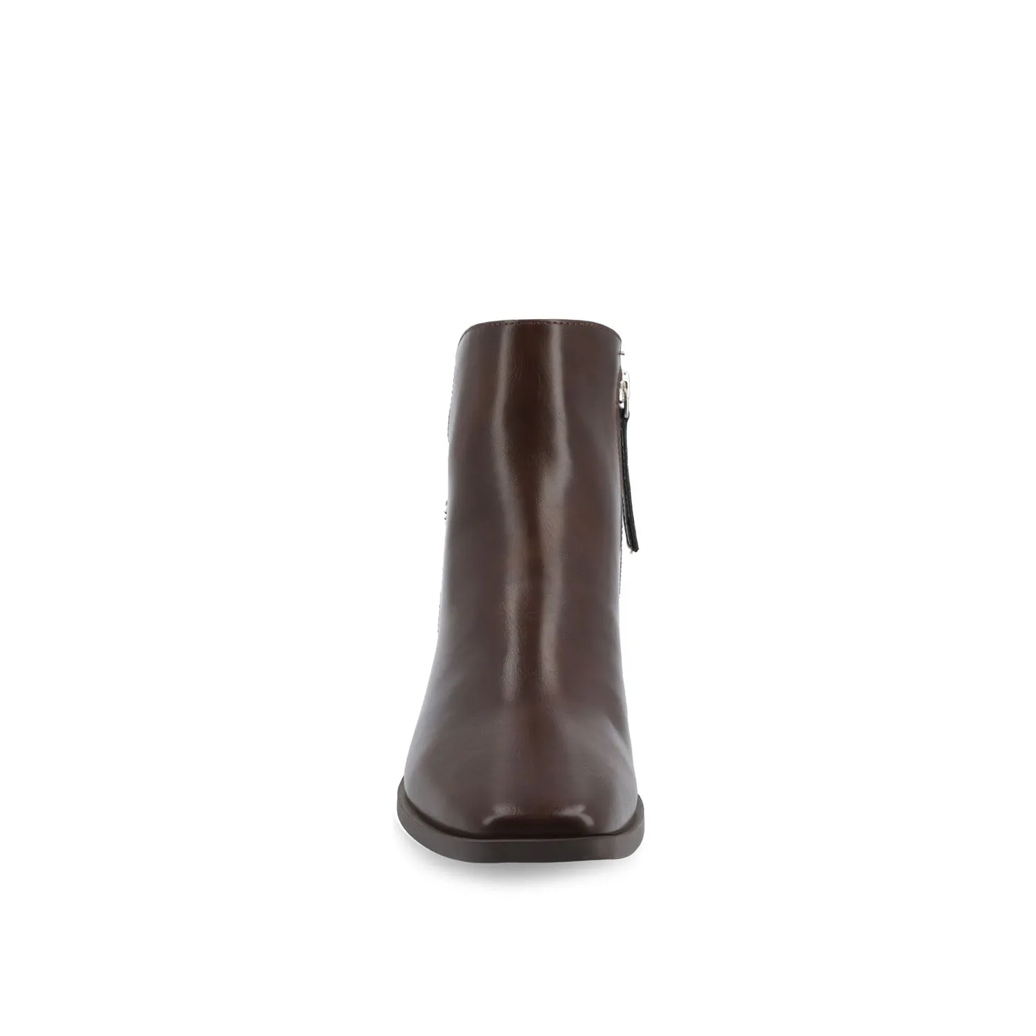CAPPRI SQUARE-TOE BOOTIES IN FAUX LEATHER arch hug