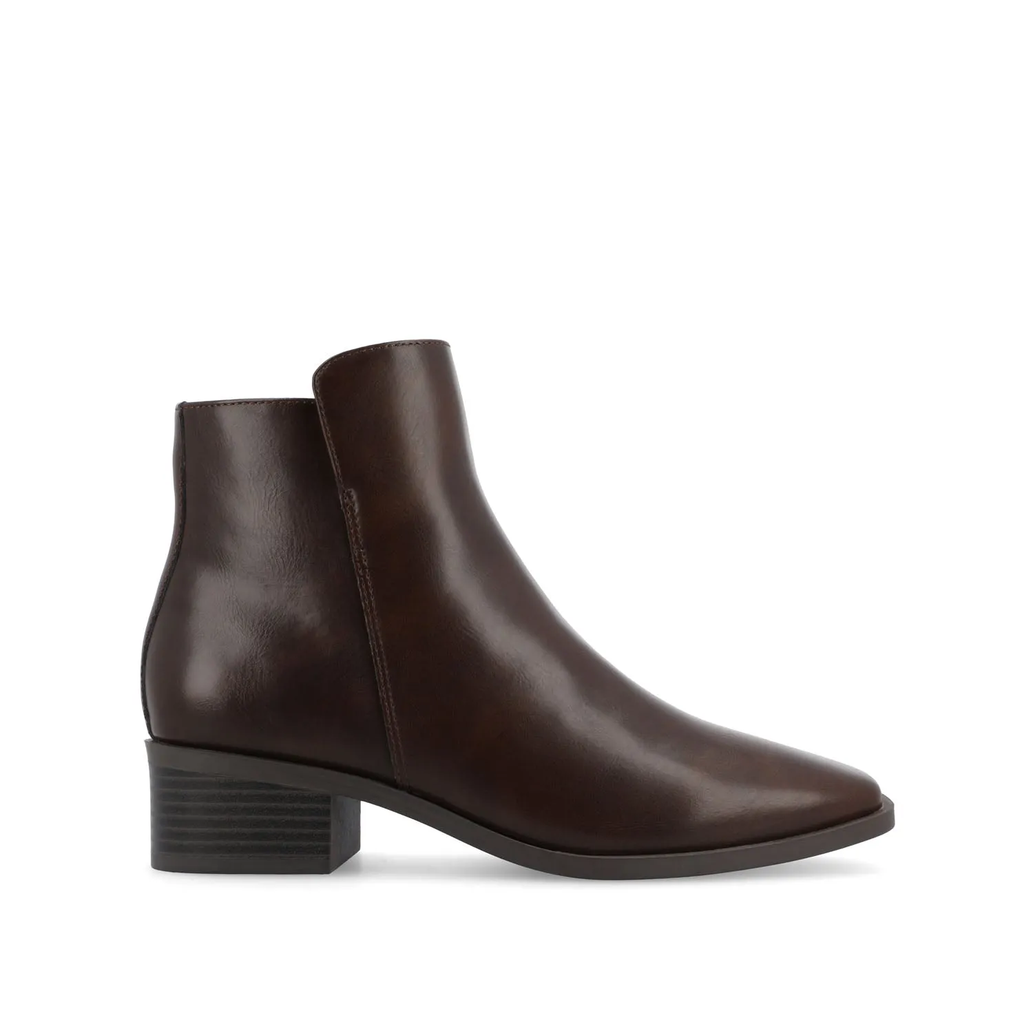 CAPPRI SQUARE-TOE BOOTIES IN FAUX LEATHER arch hug