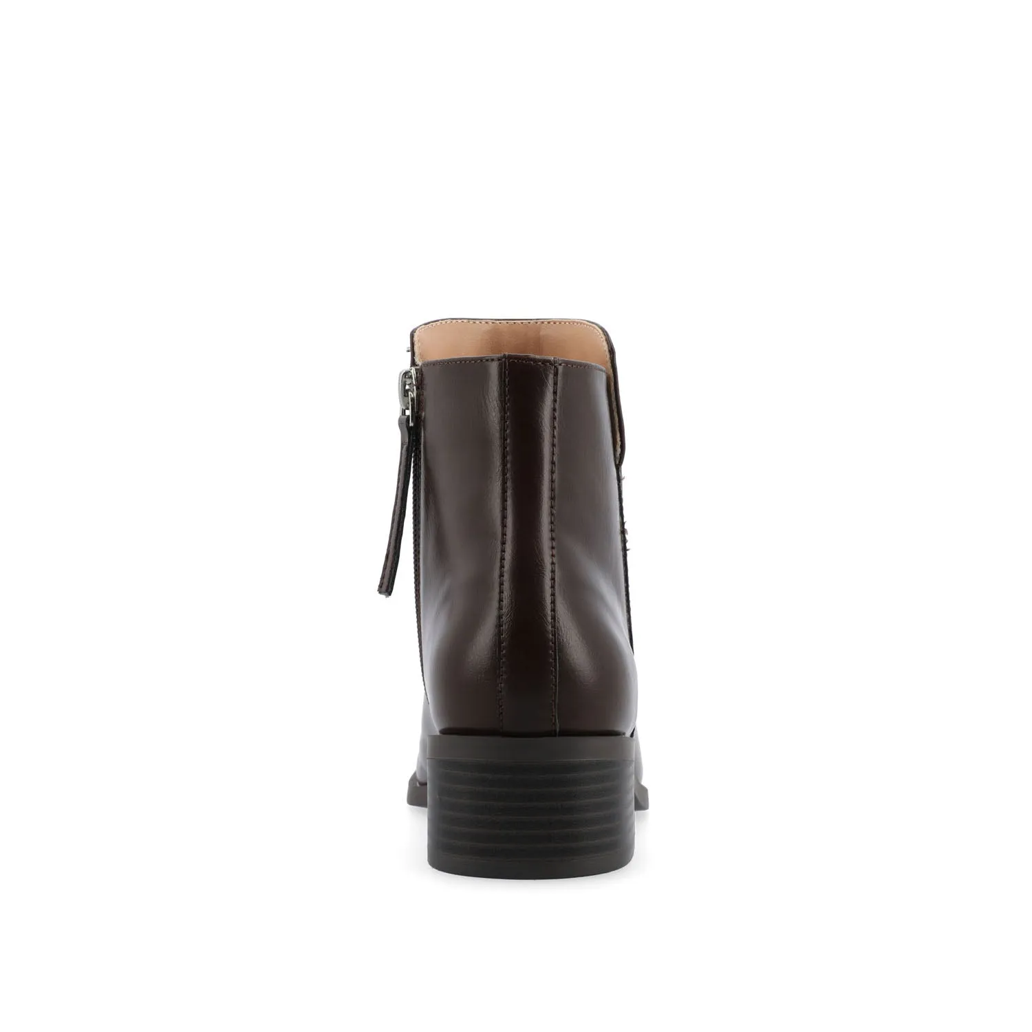 CAPPRI SQUARE-TOE BOOTIES IN FAUX LEATHER arch hug