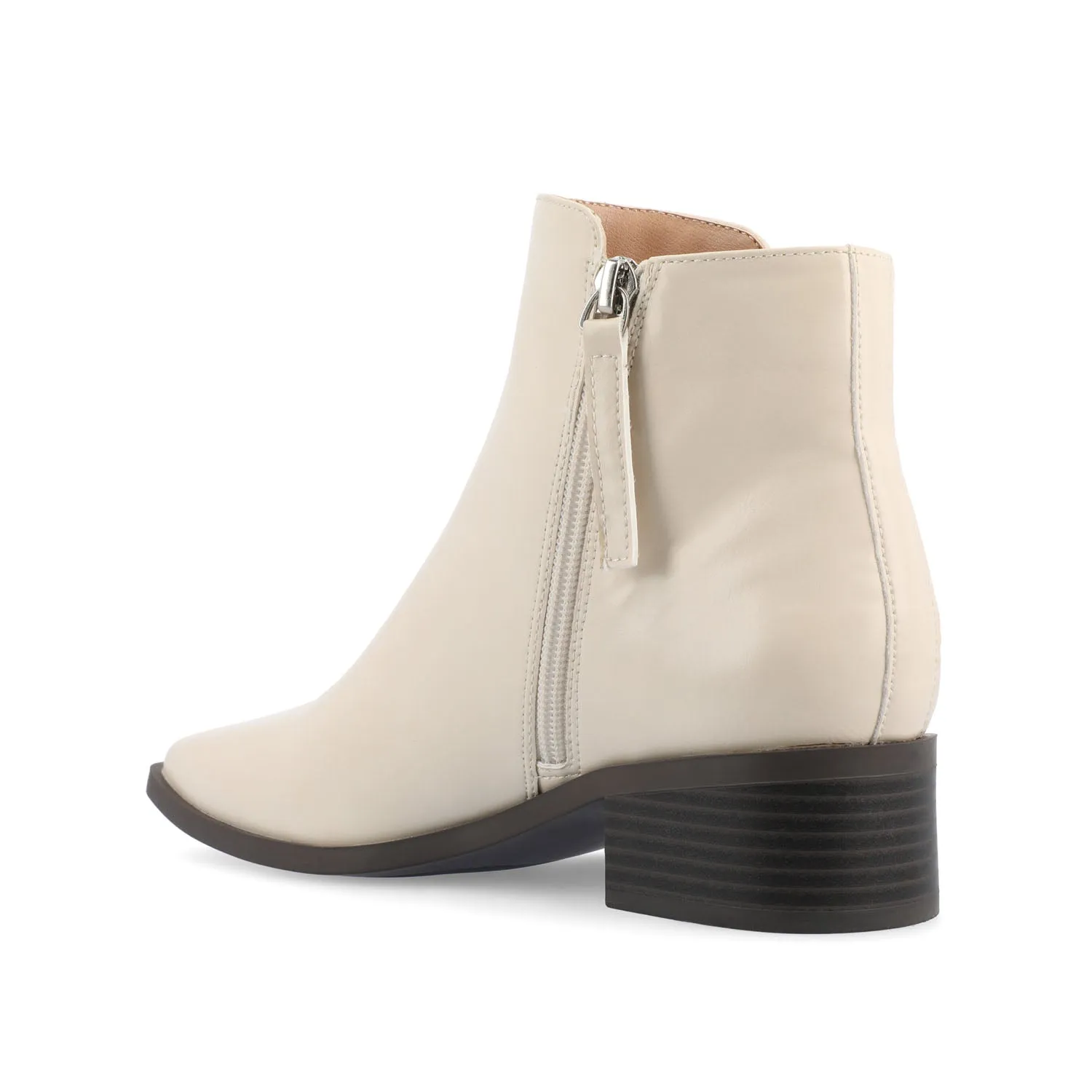 CAPPRI SQUARE-TOE BOOTIES IN FAUX LEATHER arch hug