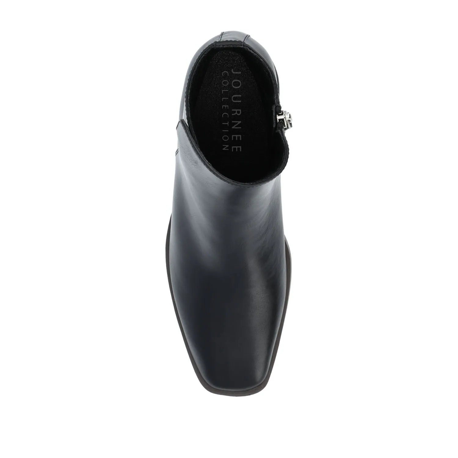 CAPPRI SQUARE-TOE BOOTIES IN FAUX LEATHER arch hug
