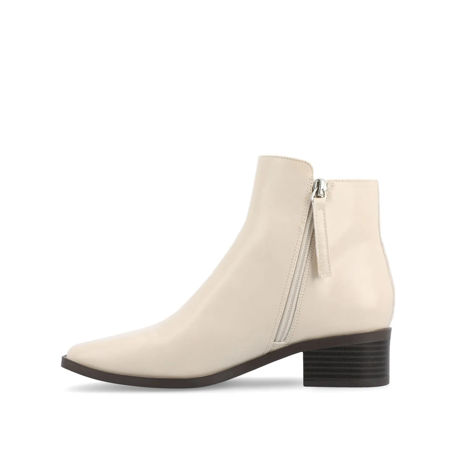 CAPPRI SQUARE-TOE BOOTIES IN FAUX LEATHER arch hug