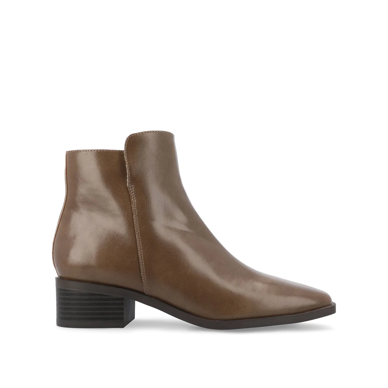 CAPPRI SQUARE-TOE BOOTIES IN FAUX LEATHER arch hug