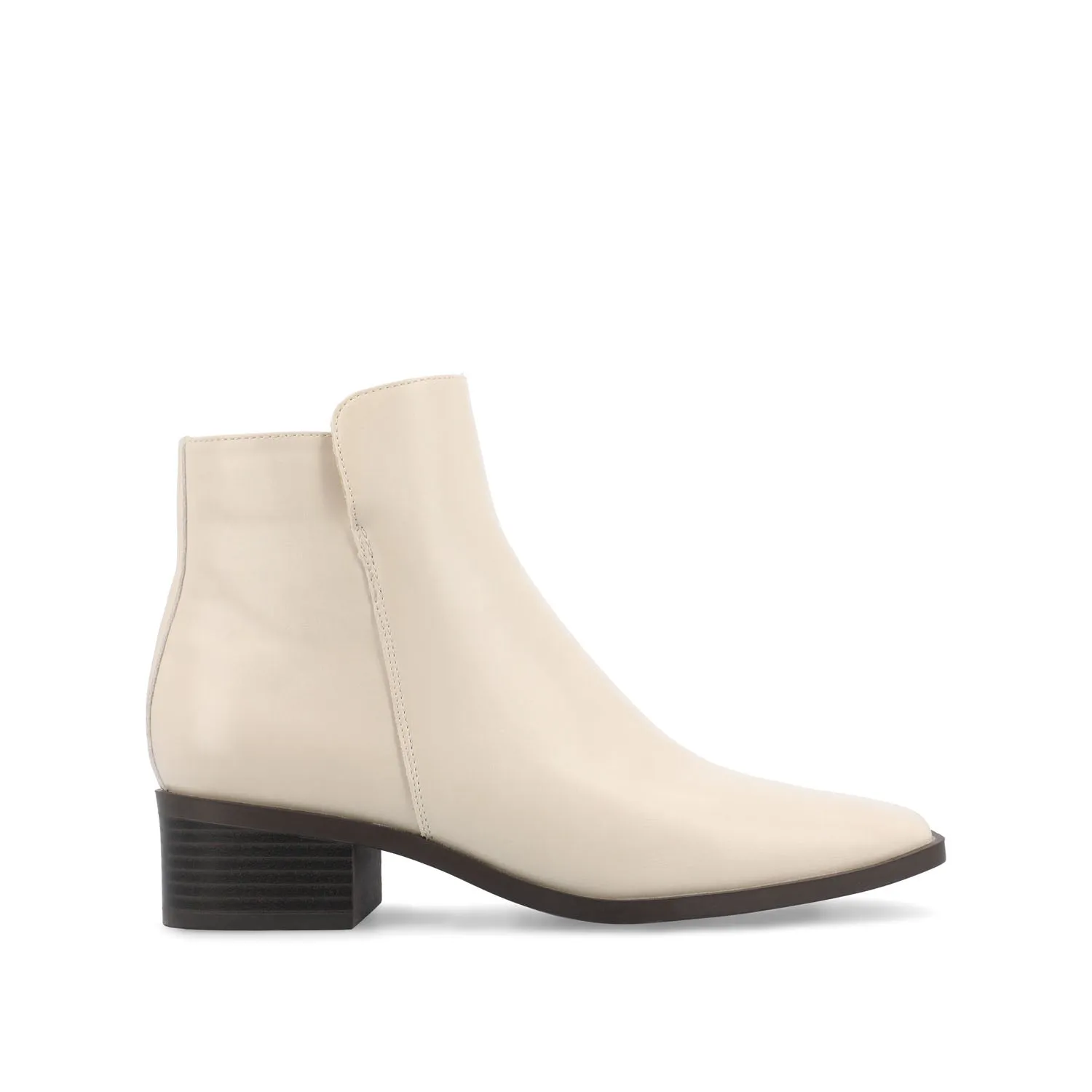 CAPPRI SQUARE-TOE BOOTIES IN FAUX LEATHER arch hug