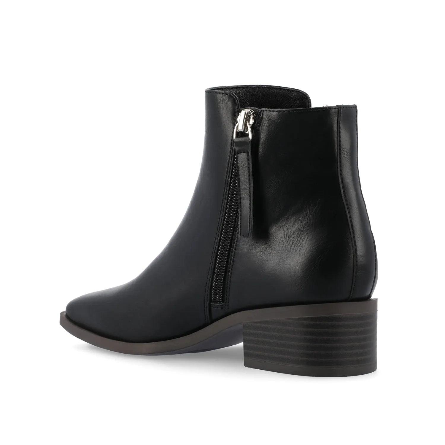 CAPPRI SQUARE-TOE BOOTIES IN FAUX LEATHER arch hug