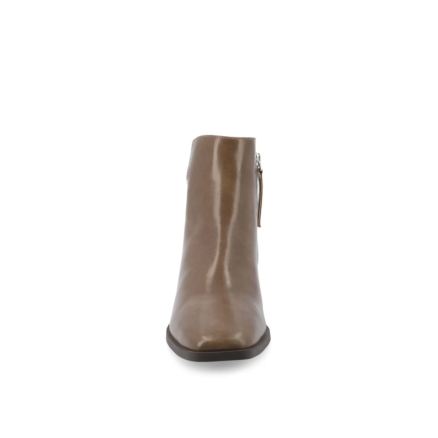 CAPPRI SQUARE-TOE BOOTIES IN FAUX LEATHER arch hug