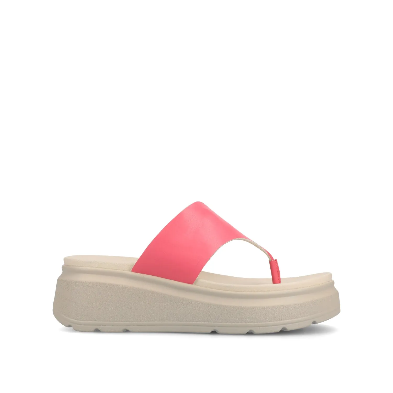 CARAH FLIP FLOP WEDGE SANDALS off time