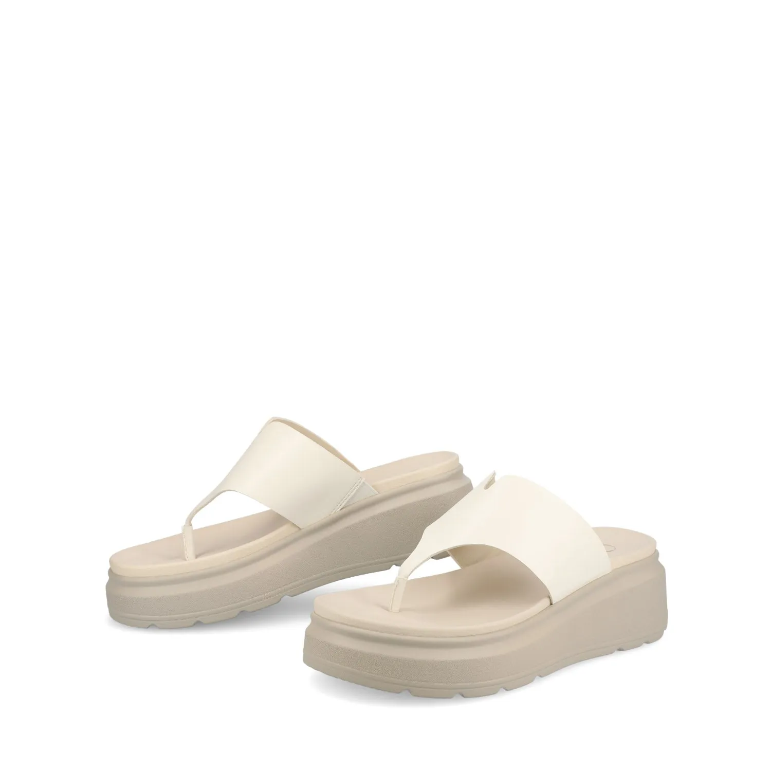 CARAH FLIP FLOP WEDGE SANDALS off time