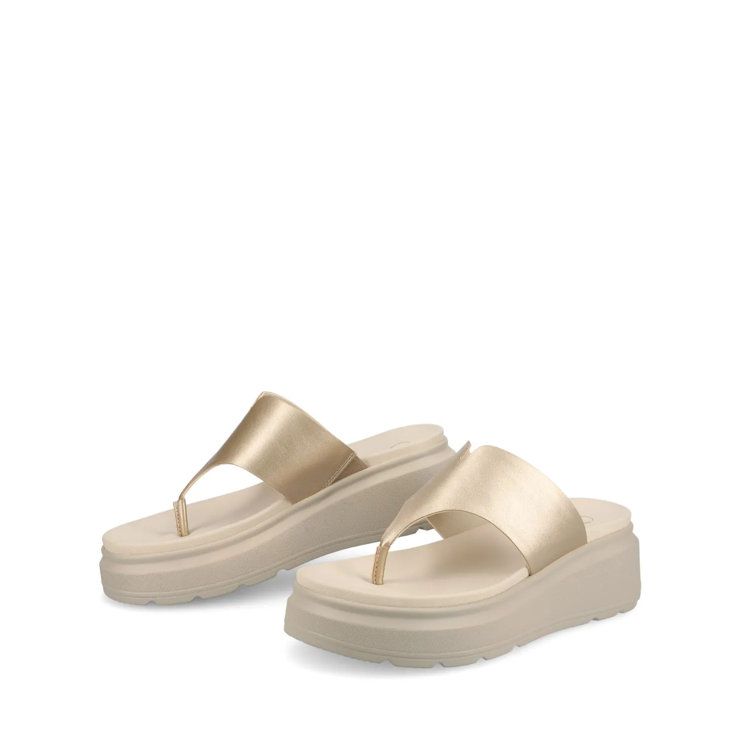 CARAH FLIP FLOP WEDGE SANDALS off time