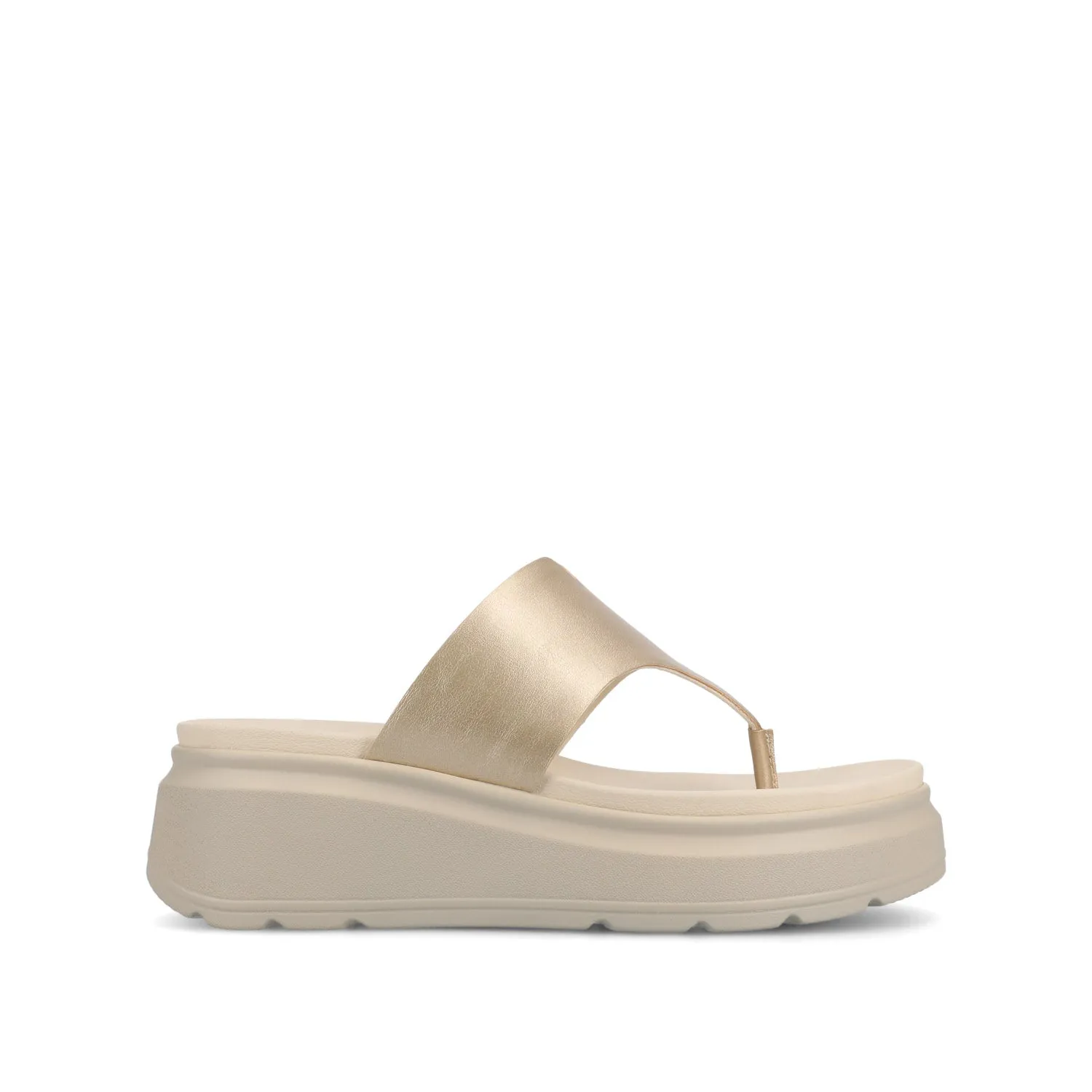CARAH FLIP FLOP WEDGE SANDALS off time