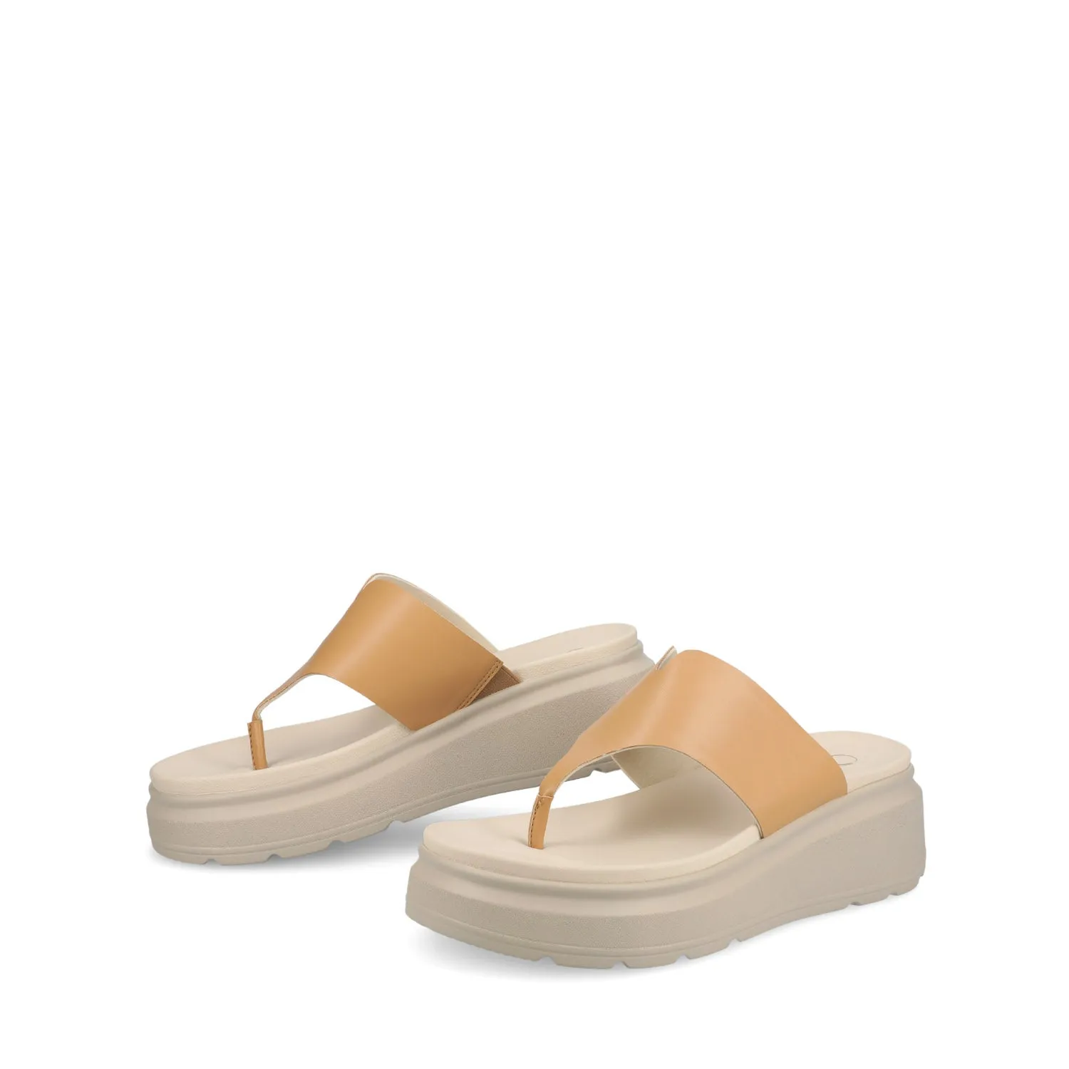CARAH FLIP FLOP WEDGE SANDALS off time