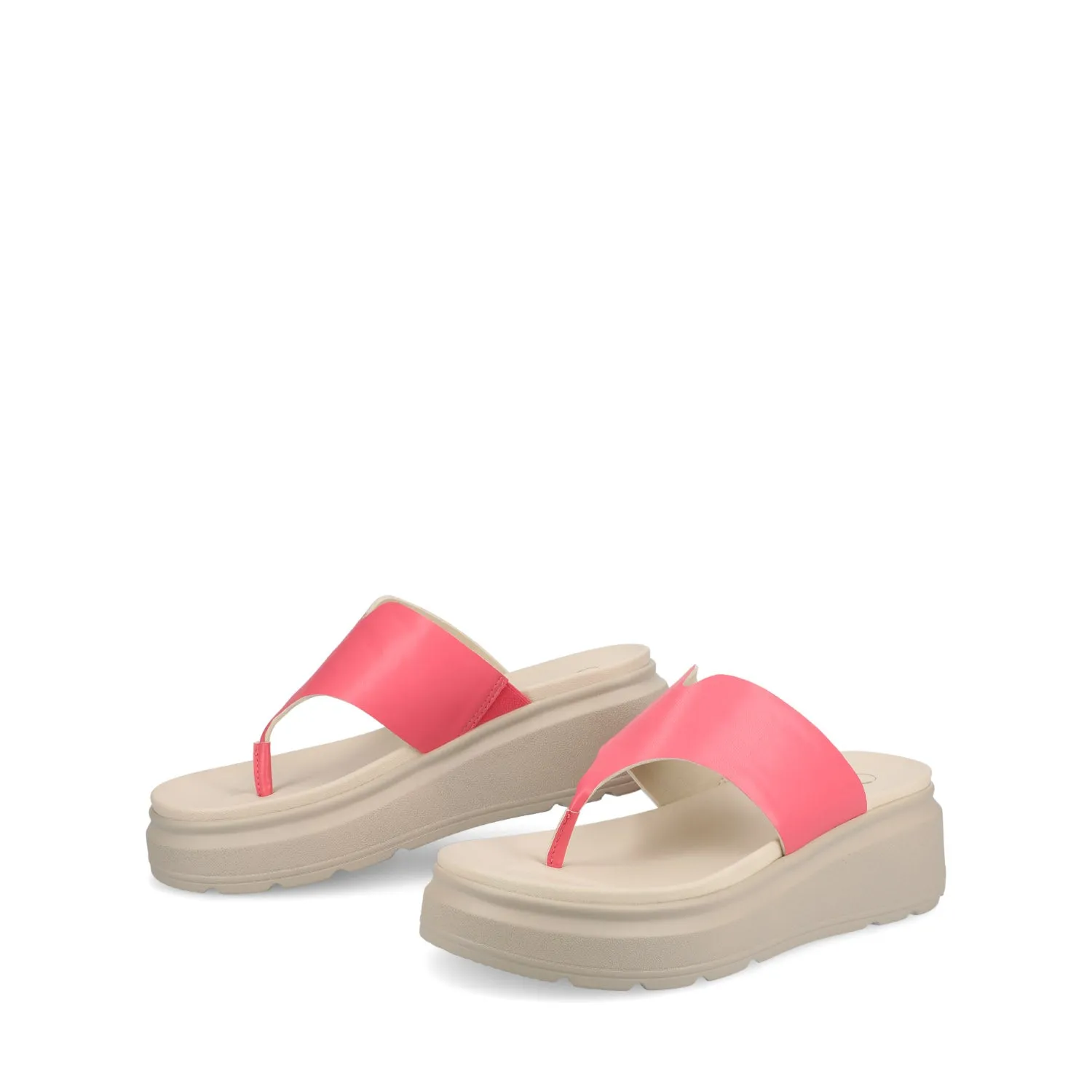 CARAH FLIP FLOP WEDGE SANDALS off time