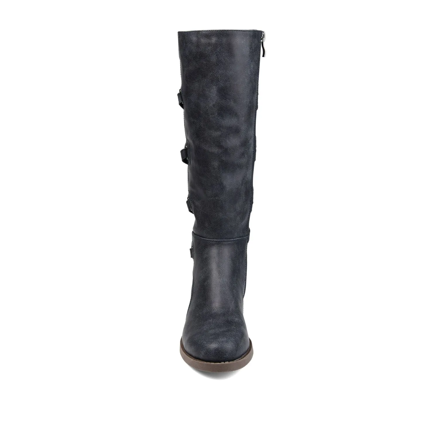 CARLY RIDING BOOTS IN FAUX LEATHER chunky edge