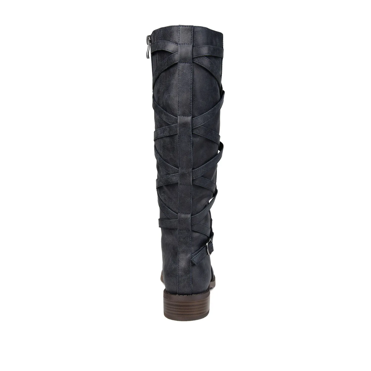 CARLY RIDING BOOTS IN FAUX LEATHER chunky edge