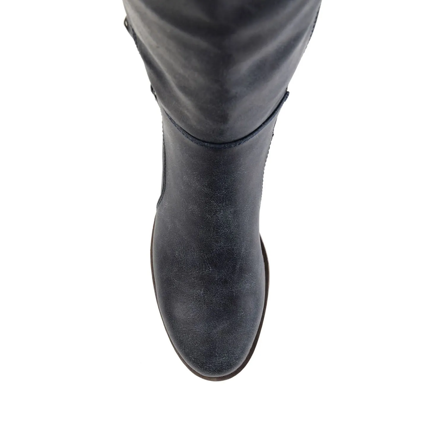 CARLY RIDING BOOTS IN FAUX LEATHER chunky edge