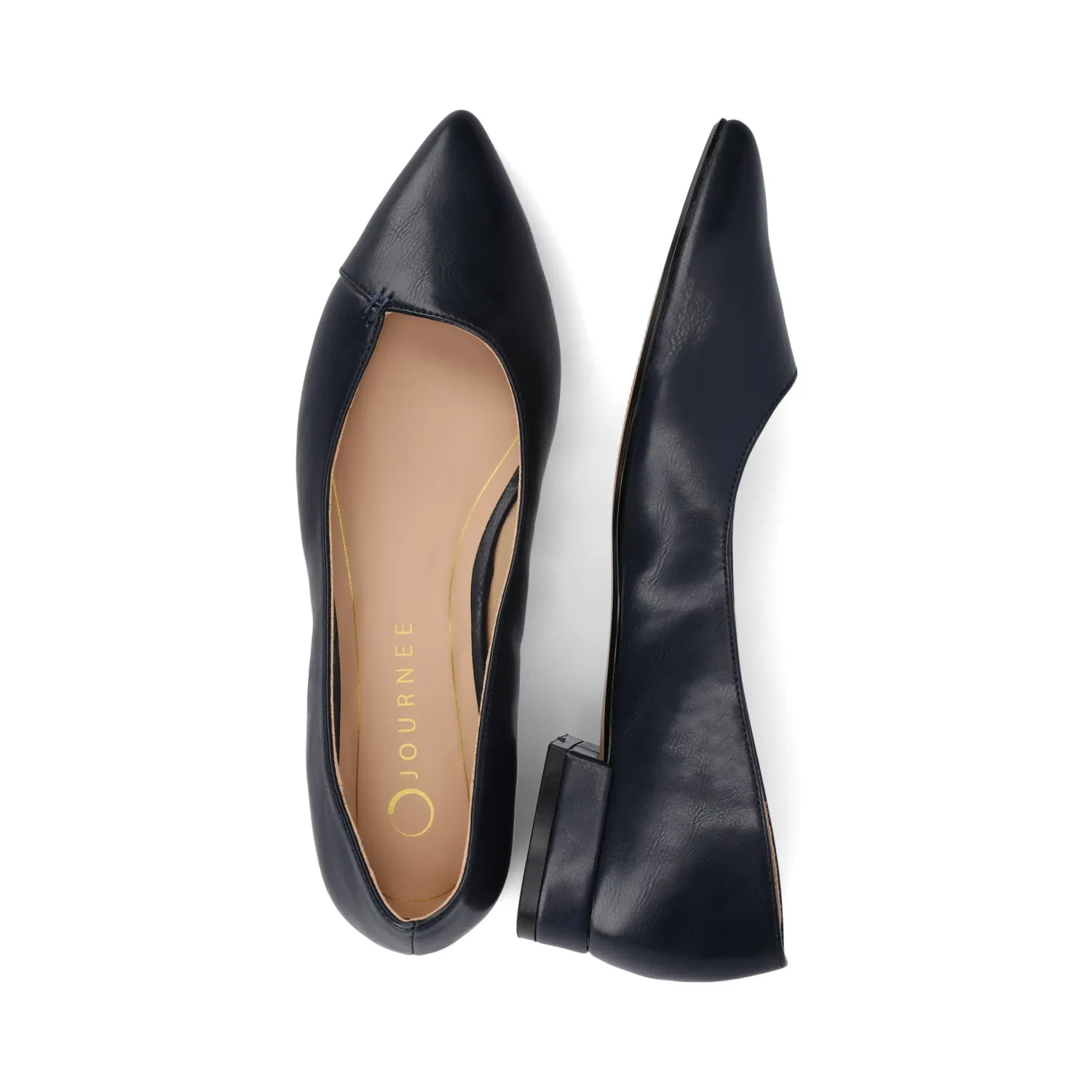 CARMIN SLIP ON DRESS FLATS navy neat