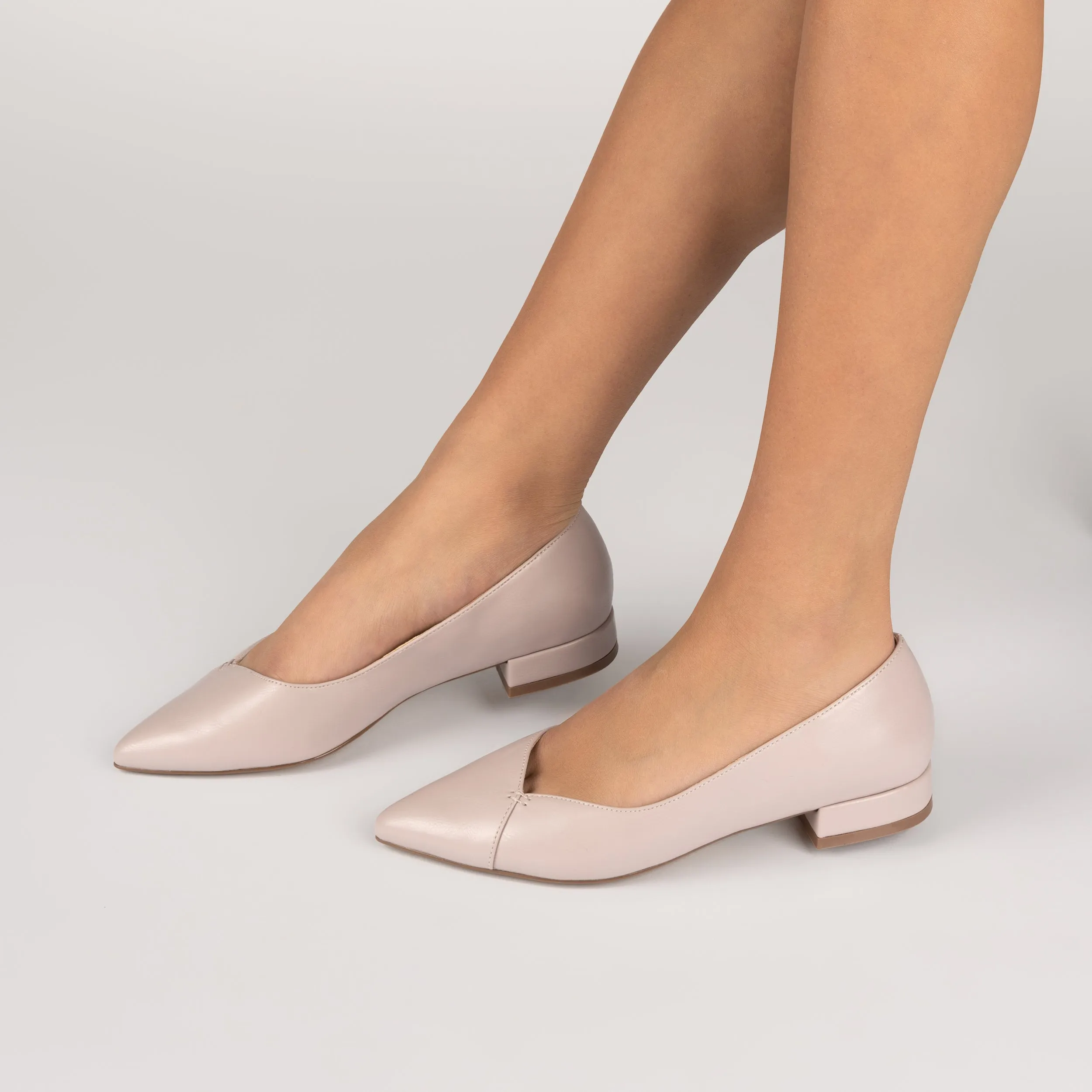 CARMIN SLIP ON DRESS FLATS navy neat