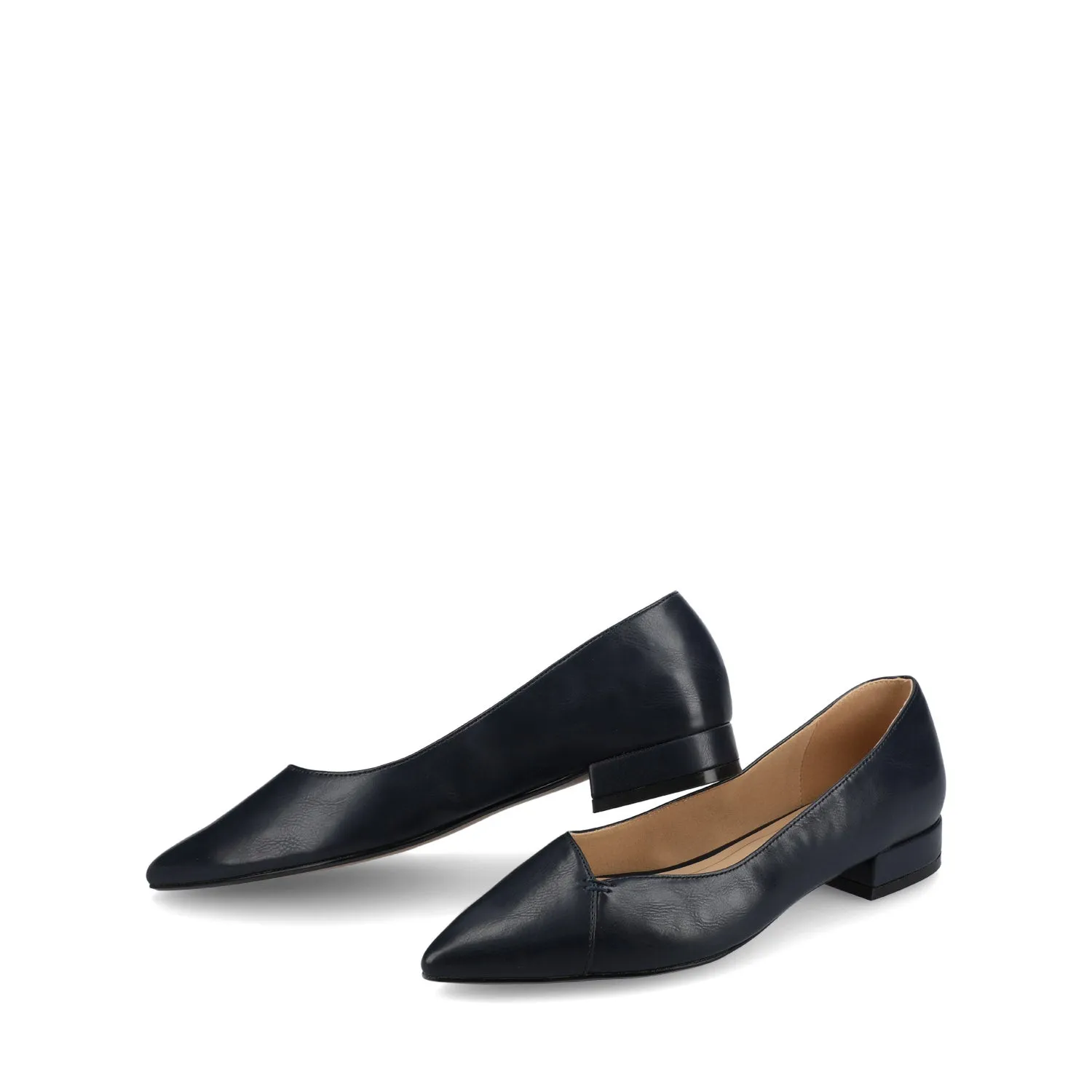 CARMIN SLIP ON DRESS FLATS navy neat