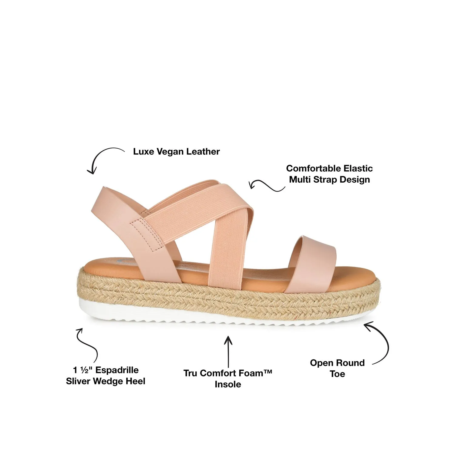 CAROLINE ESPADRILLE PLATFORM SANDALS move light