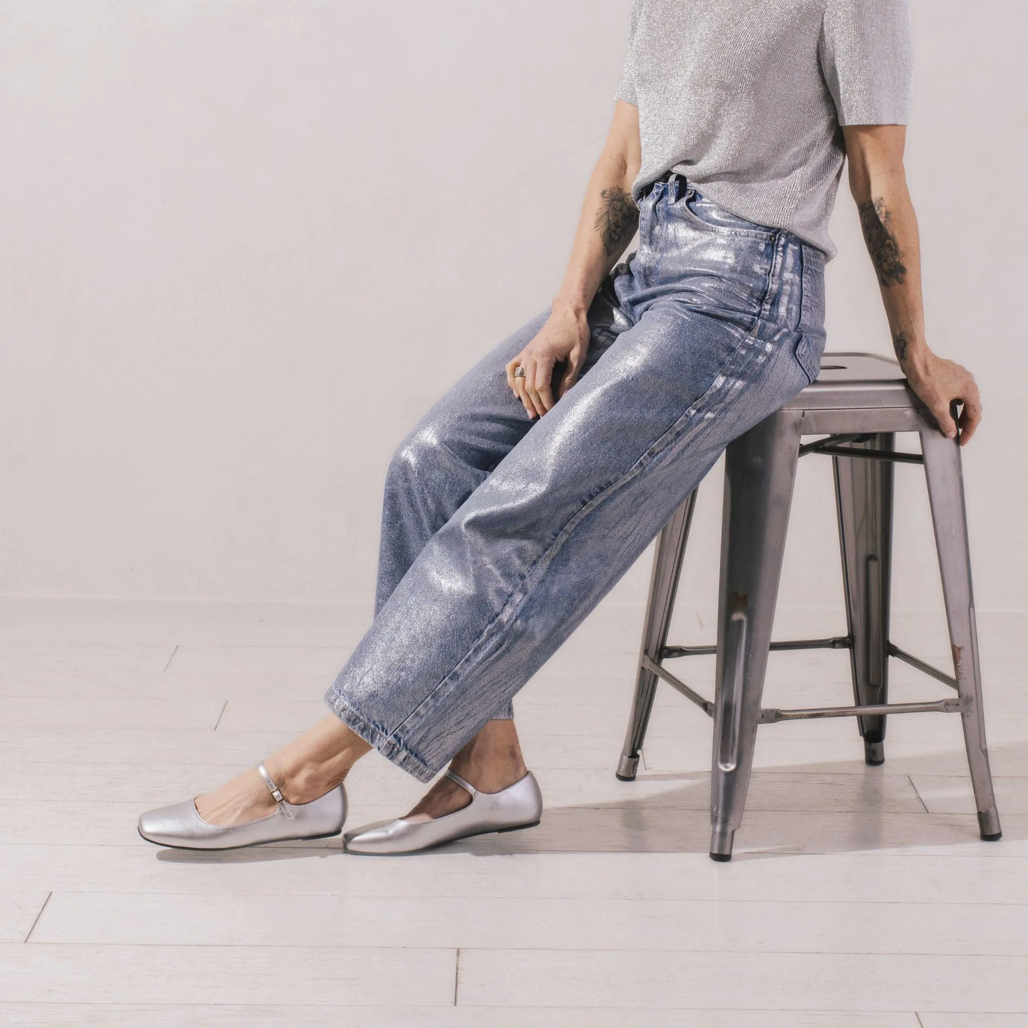 CARRIE BALLET FLATS IN PATENT wide fit