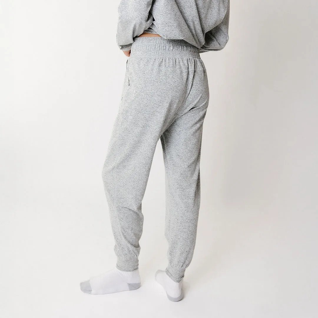 Carry On Joggers, Heather Grey laid back