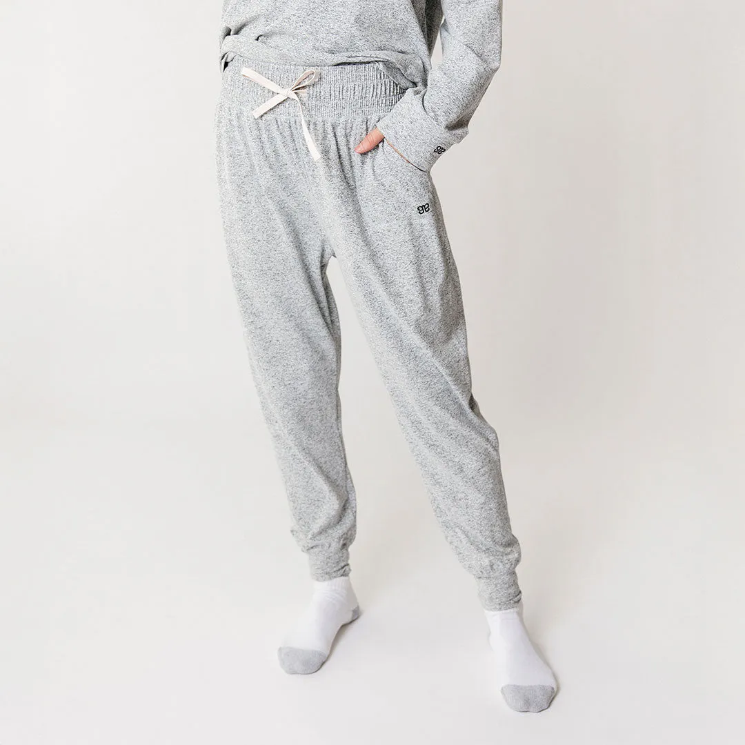 Carry On Joggers, Heather Grey laid back