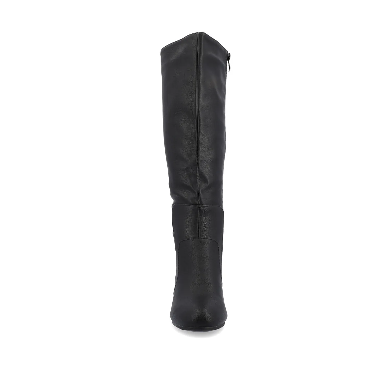 CARVER KNEE-HIGH BOOTS IN FAUX LEATHER edgy girl
