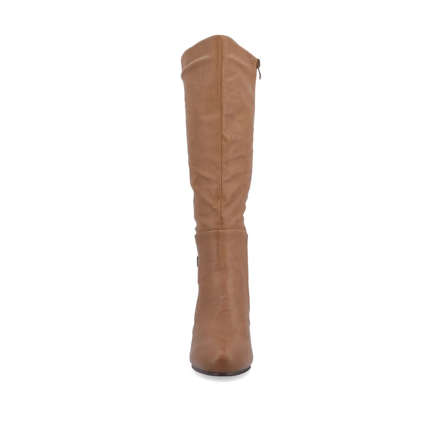 CARVER KNEE-HIGH BOOTS IN FAUX LEATHER edgy girl