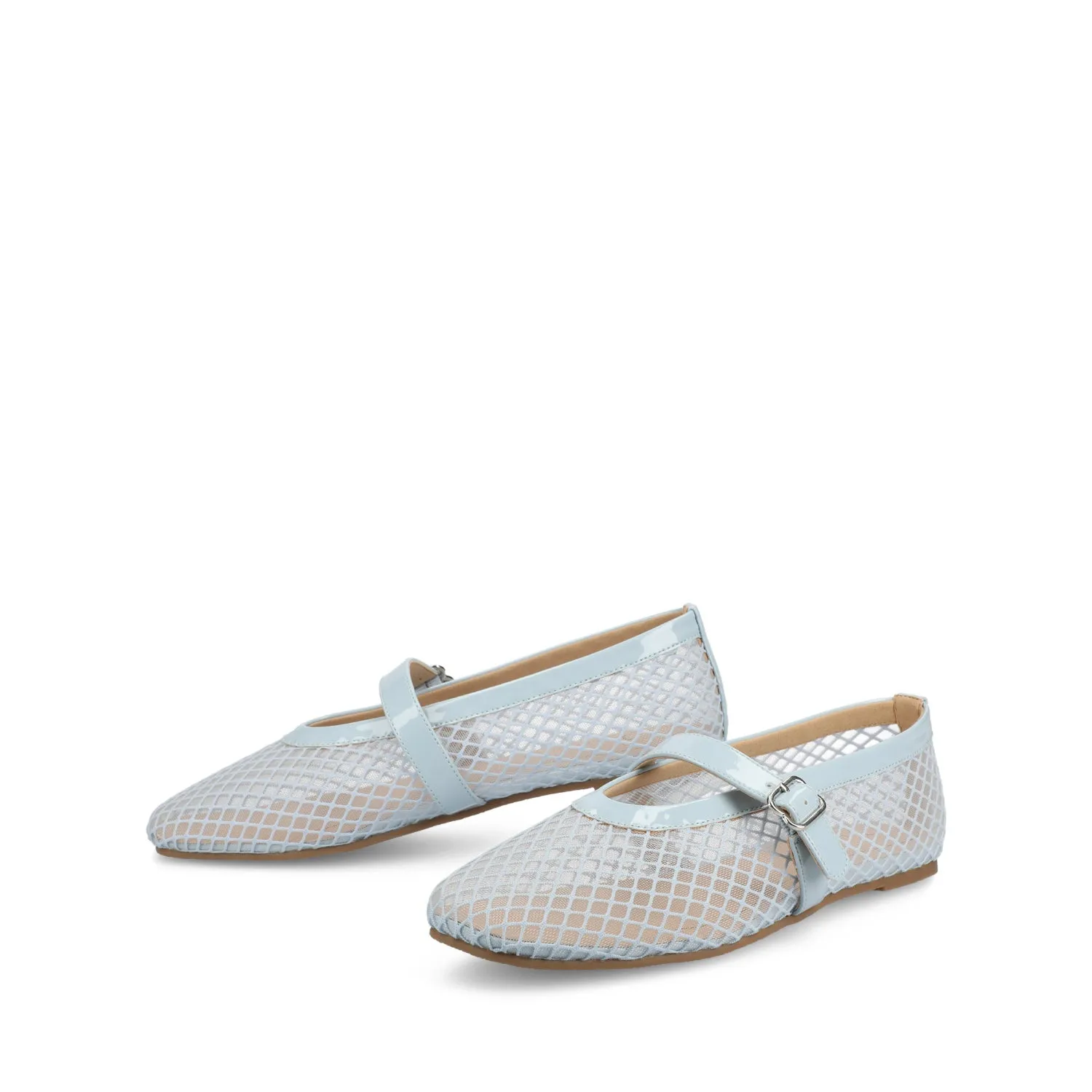CASHA MARY JANE FLATS IN MESH brown mood