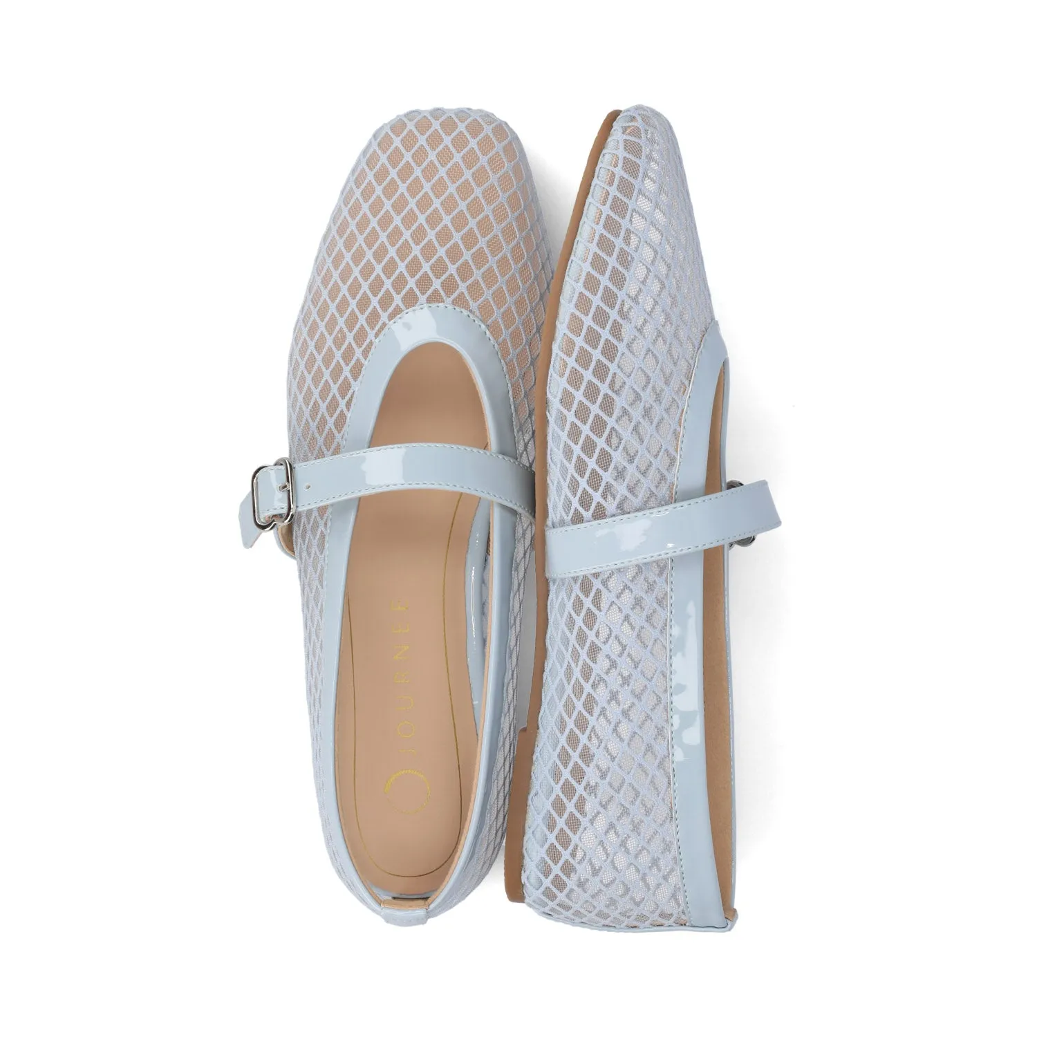 CASHA MARY JANE FLATS IN MESH brown mood