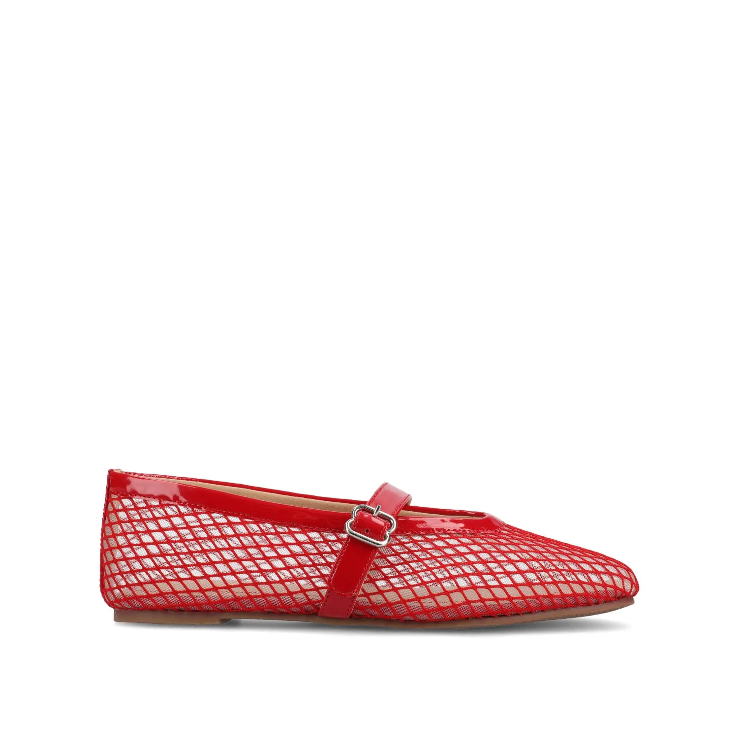 CASHA MARY JANE FLATS IN MESH brown mood