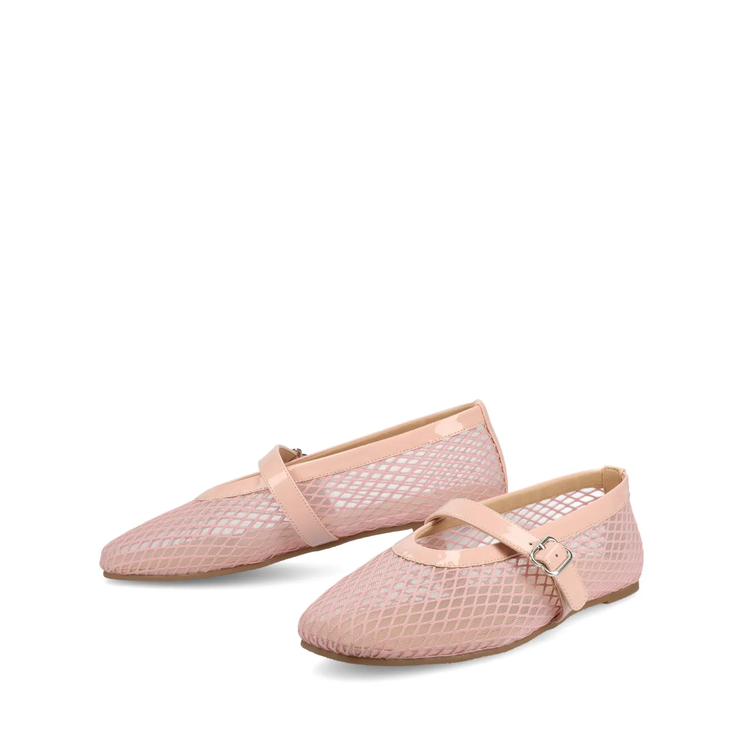 CASHA MARY JANE FLATS IN MESH brown mood
