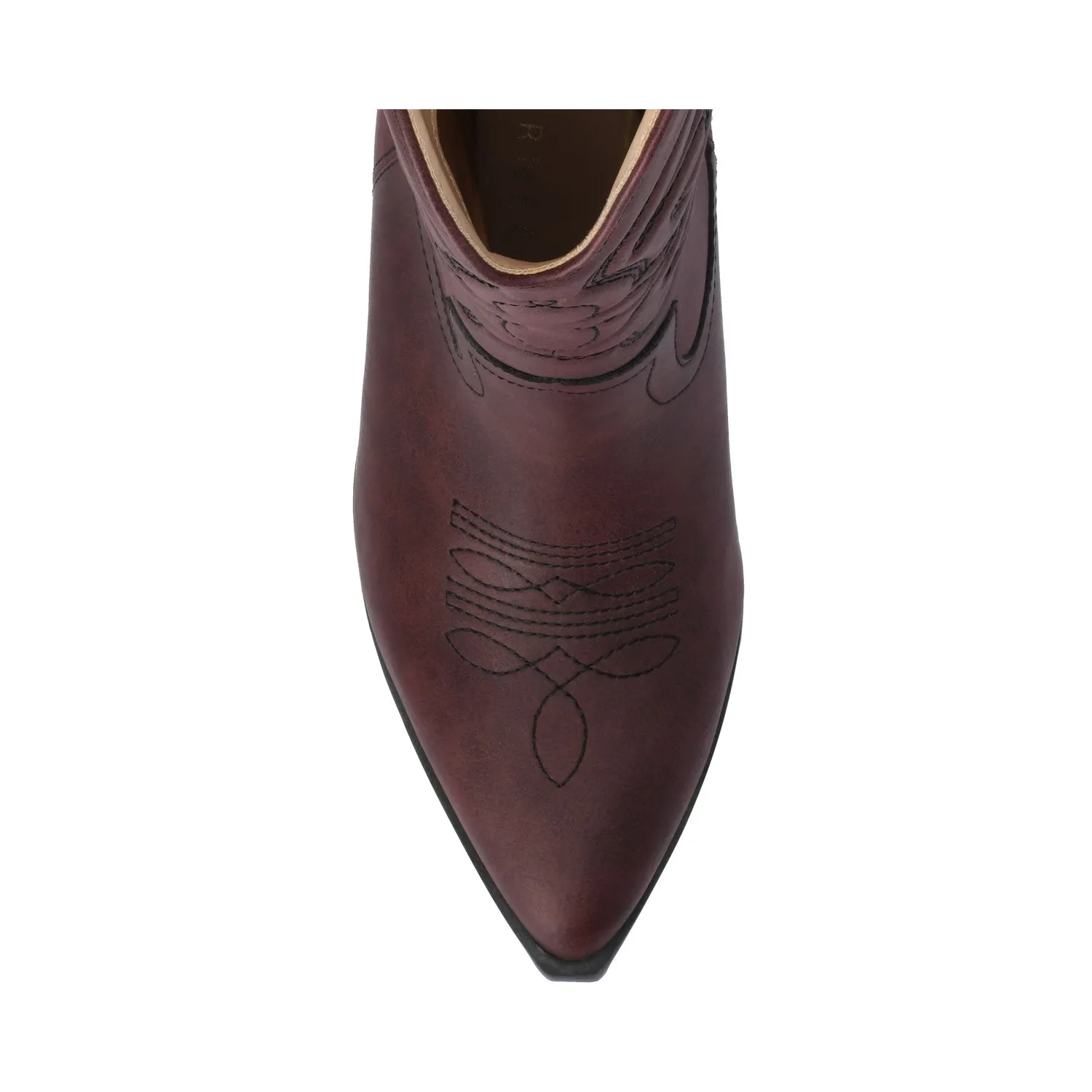 CHANTRY COWGIRL BOOTS IN FAUX LEATHER matte vibe