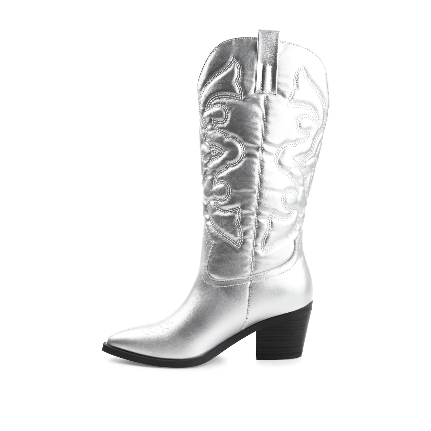CHANTRY COWGIRL BOOTS IN FAUX LEATHER matte vibe