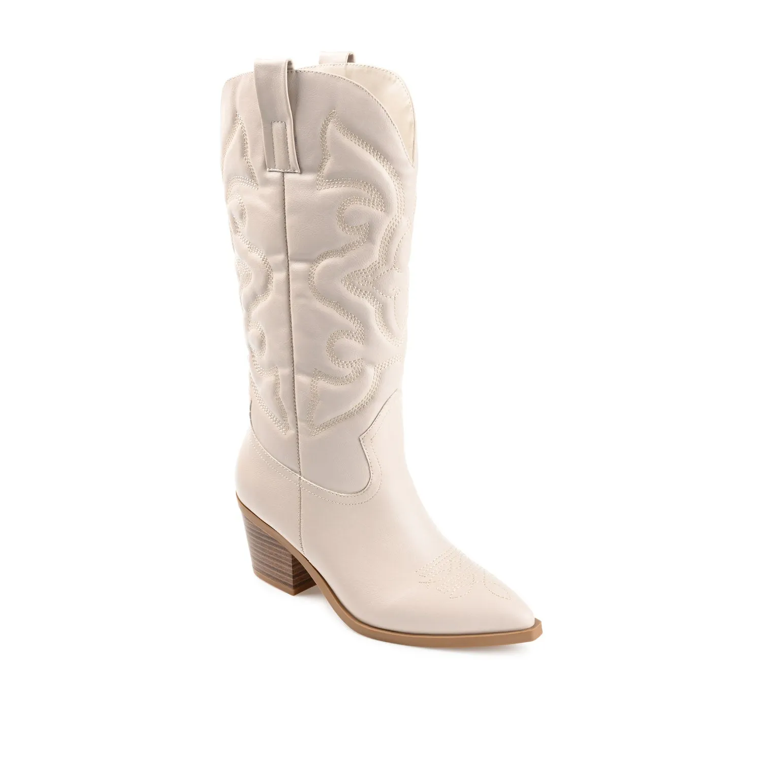 CHANTRY COWGIRL BOOTS IN FAUX LEATHER matte vibe