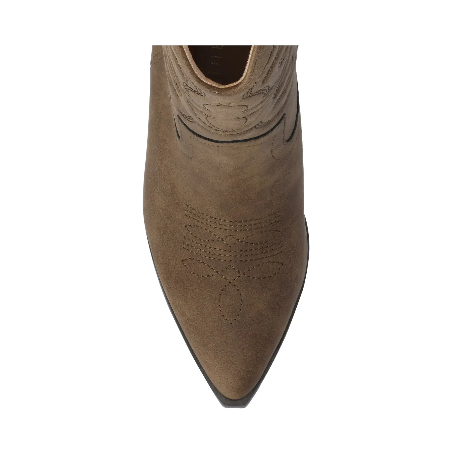 CHANTRY COWGIRL BOOTS IN FAUX LEATHER matte vibe