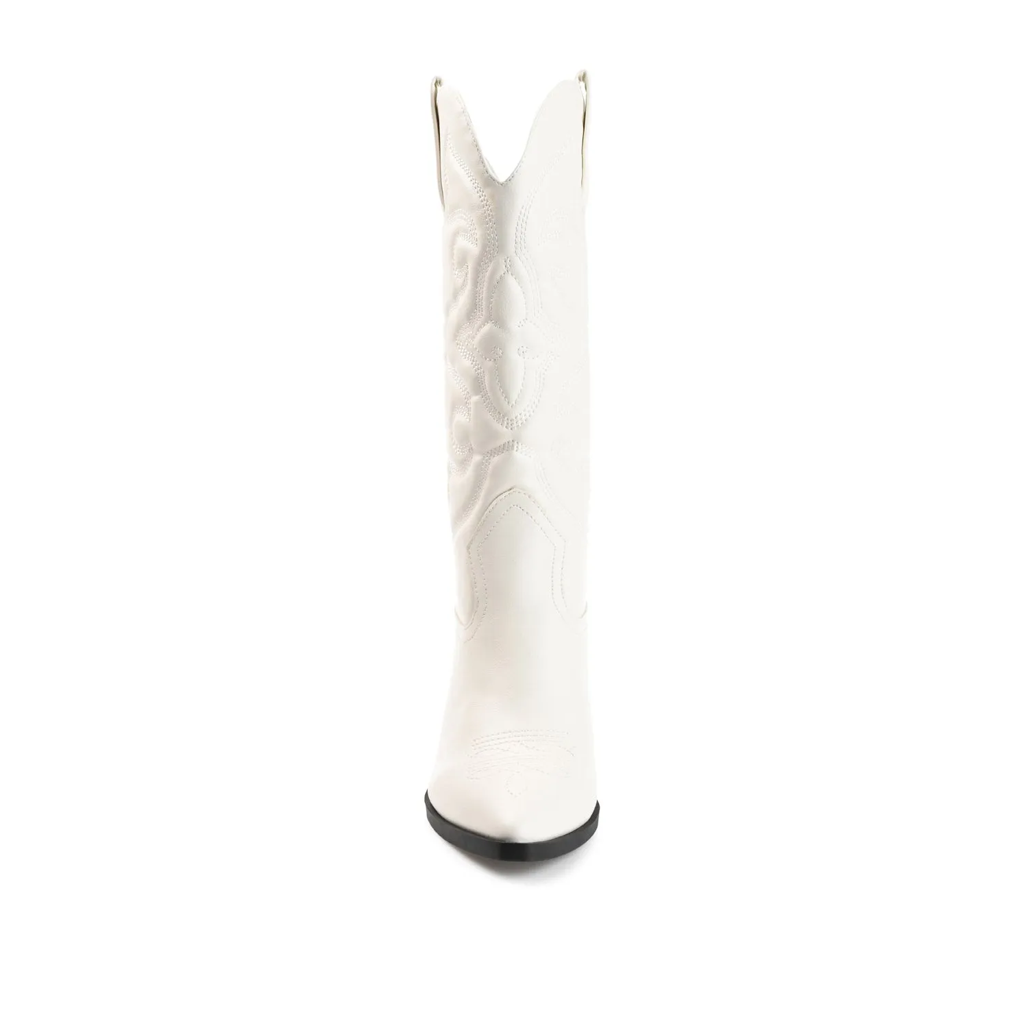 CHANTRY COWGIRL BOOTS IN FAUX LEATHER matte vibe