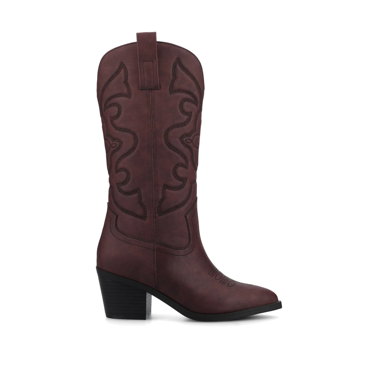 CHANTRY COWGIRL BOOTS IN FAUX LEATHER matte vibe