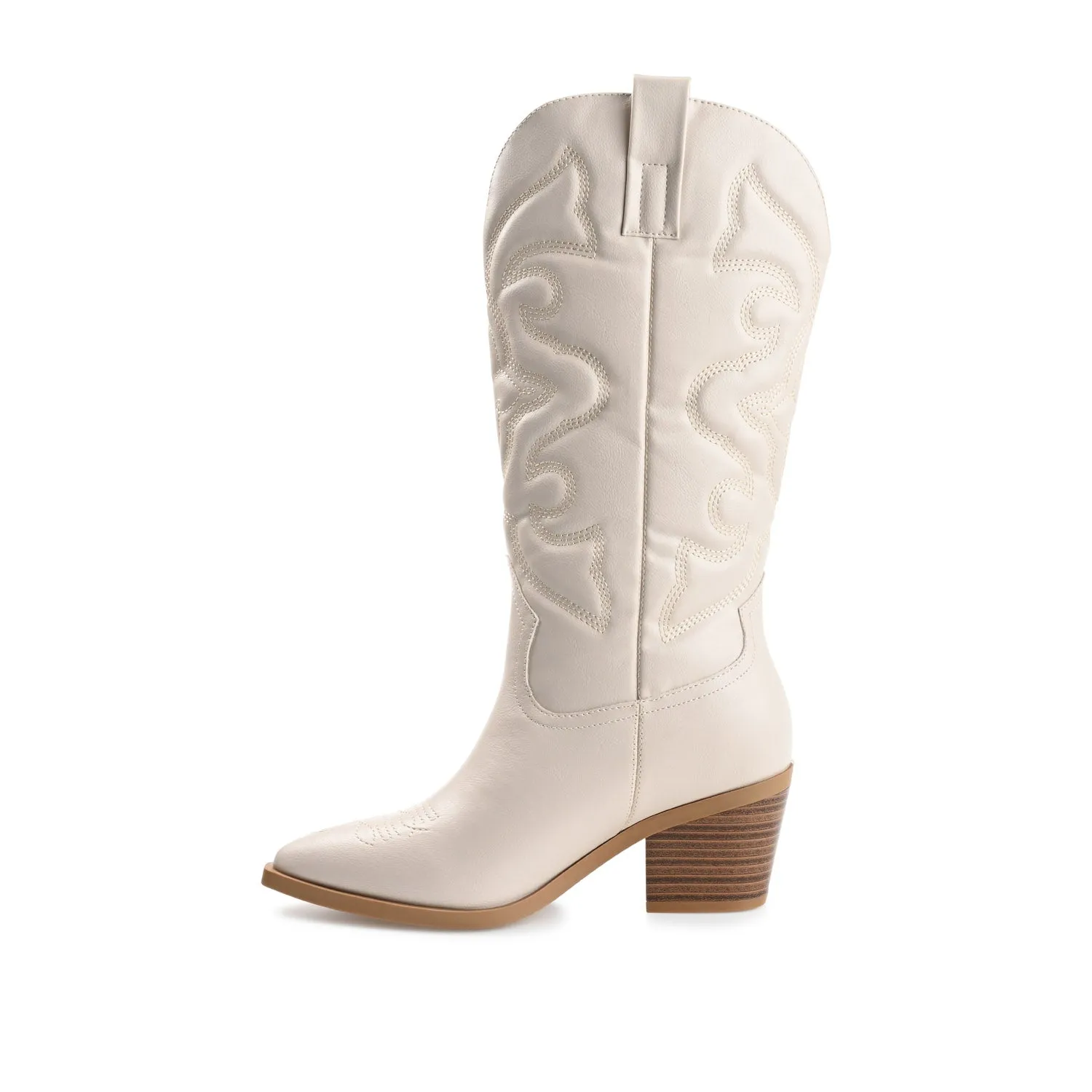 CHANTRY COWGIRL BOOTS IN FAUX LEATHER matte vibe