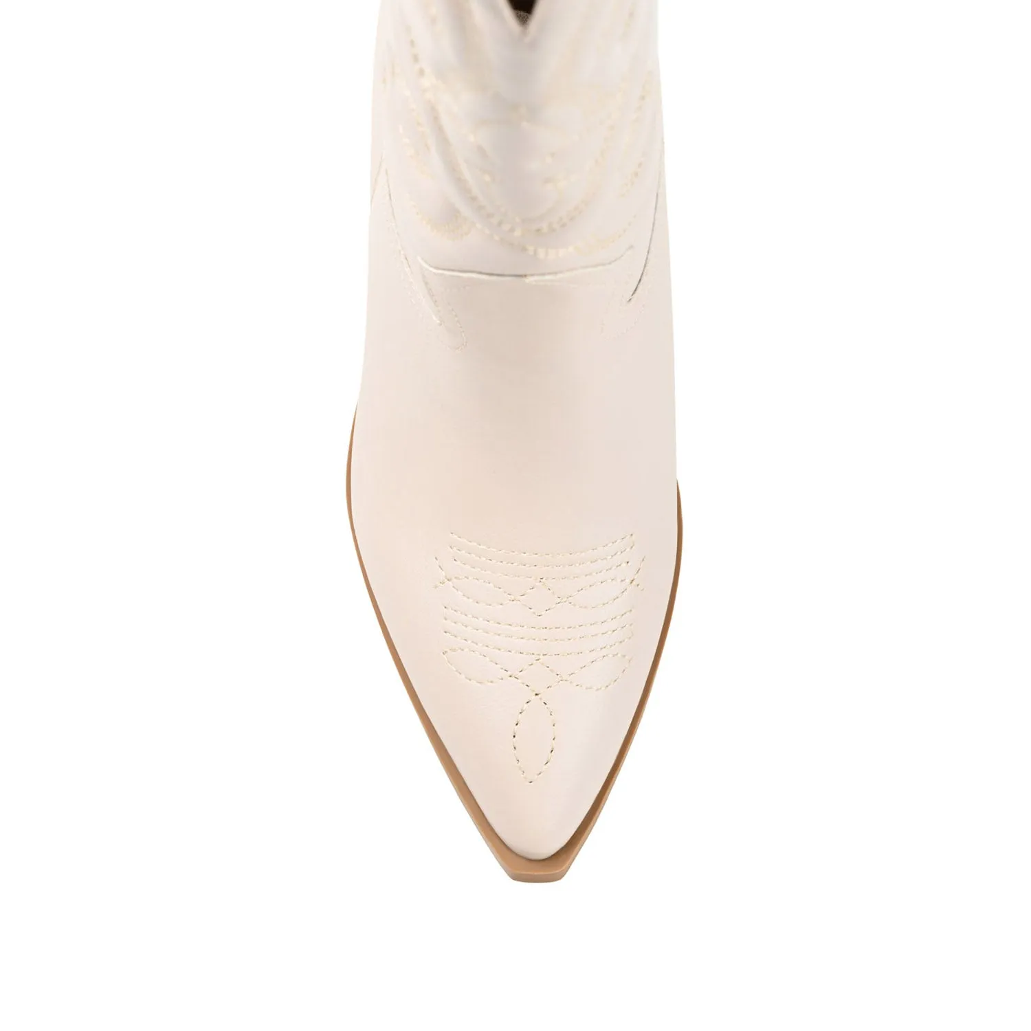 CHANTRY COWGIRL BOOTS IN FAUX LEATHER matte vibe