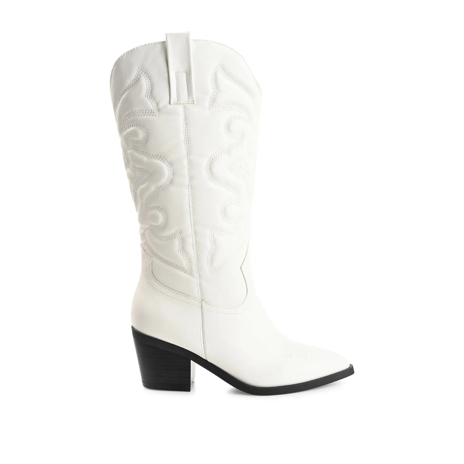 CHANTRY COWGIRL BOOTS IN FAUX LEATHER matte vibe