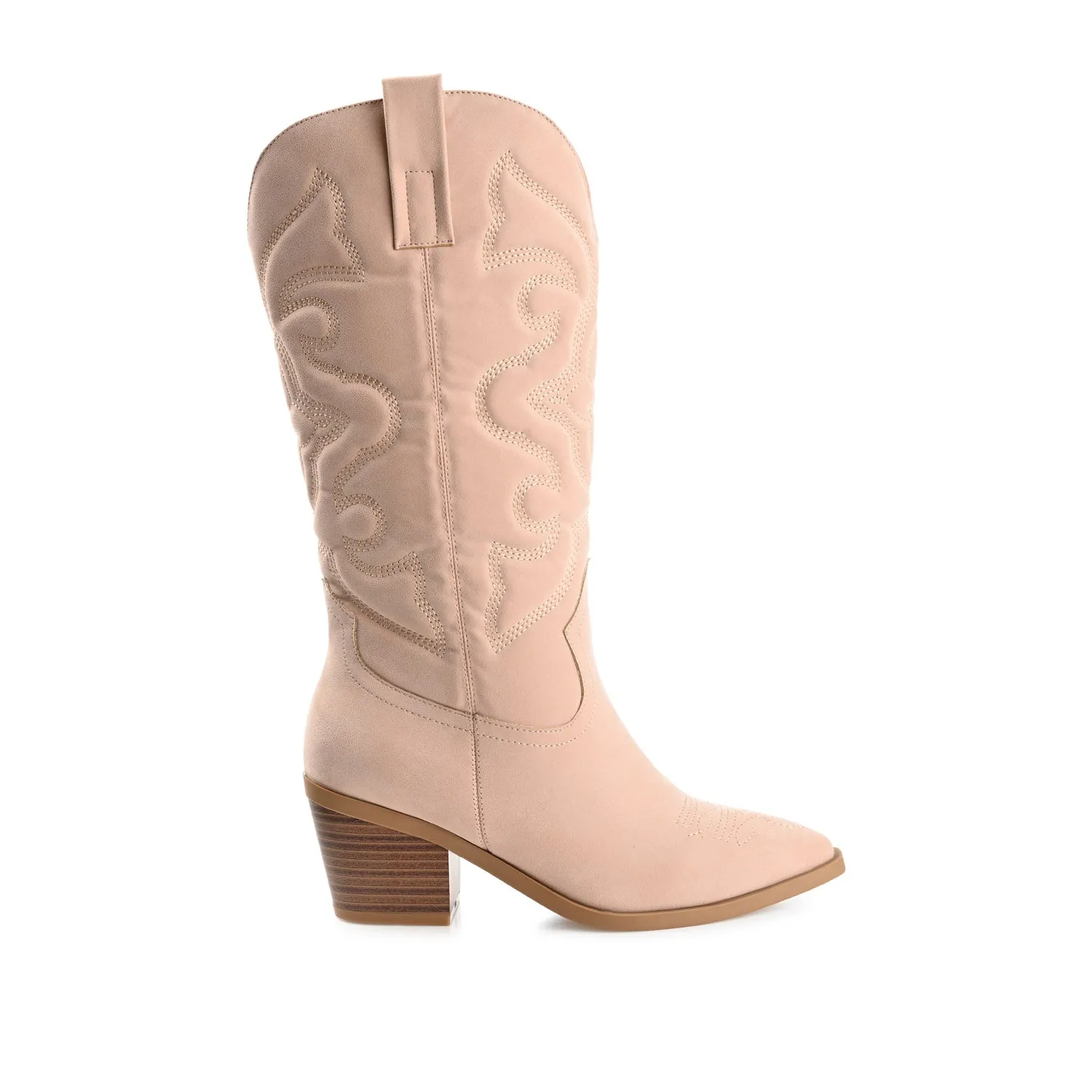 CHANTRY COWGIRL BOOTS IN FAUX LEATHER matte vibe