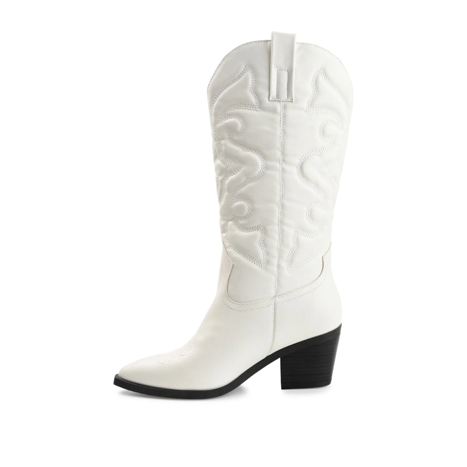 CHANTRY COWGIRL BOOTS IN FAUX LEATHER matte vibe