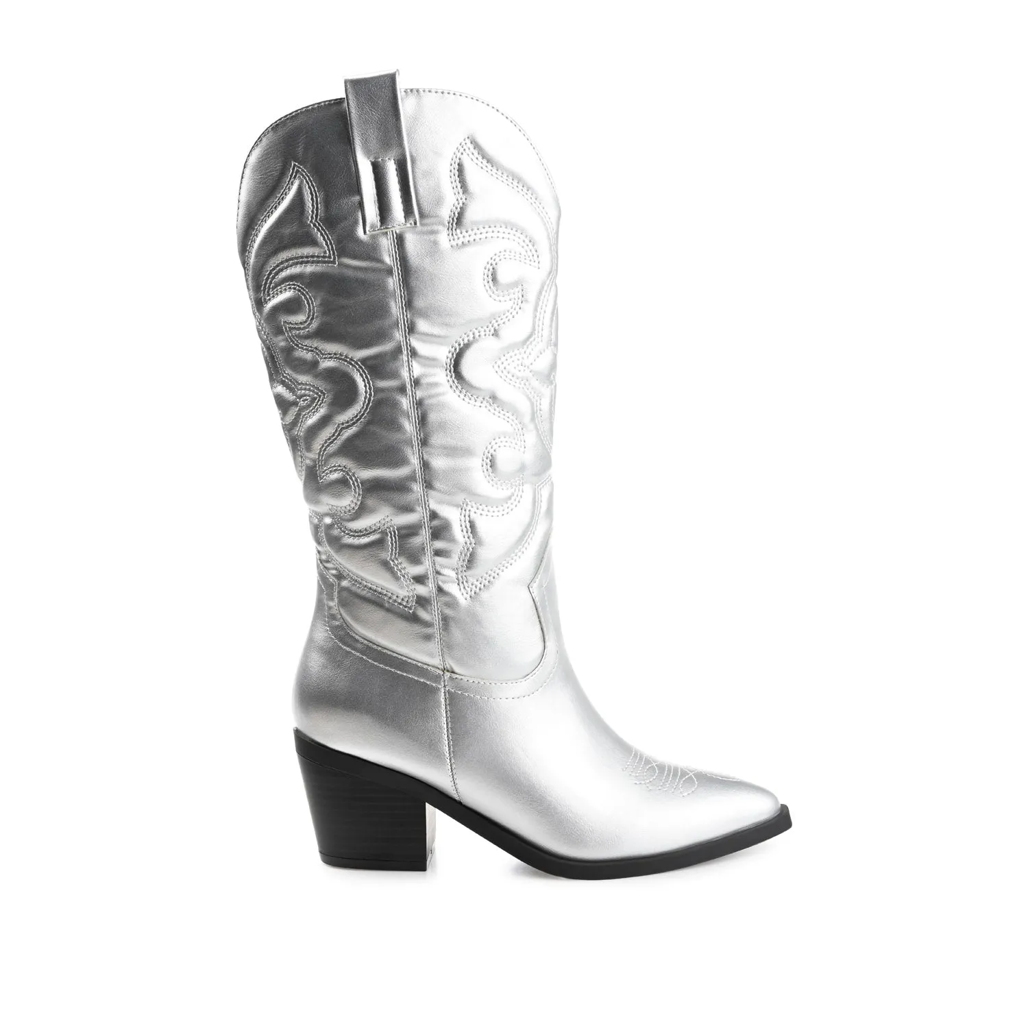 CHANTRY COWGIRL BOOTS IN FAUX LEATHER matte vibe