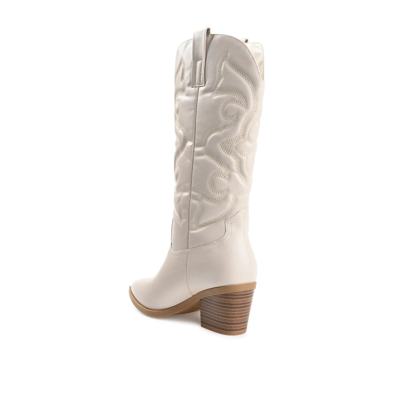 CHANTRY COWGIRL BOOTS IN FAUX LEATHER matte vibe