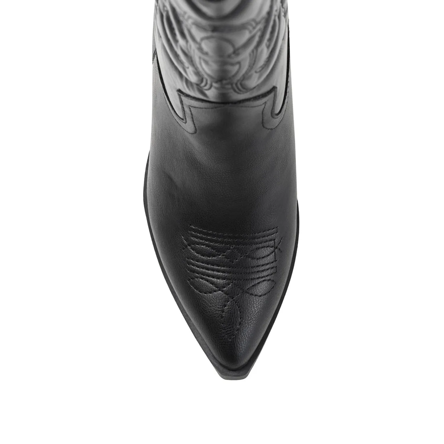 CHANTRY COWGIRL BOOTS IN FAUX LEATHER matte vibe