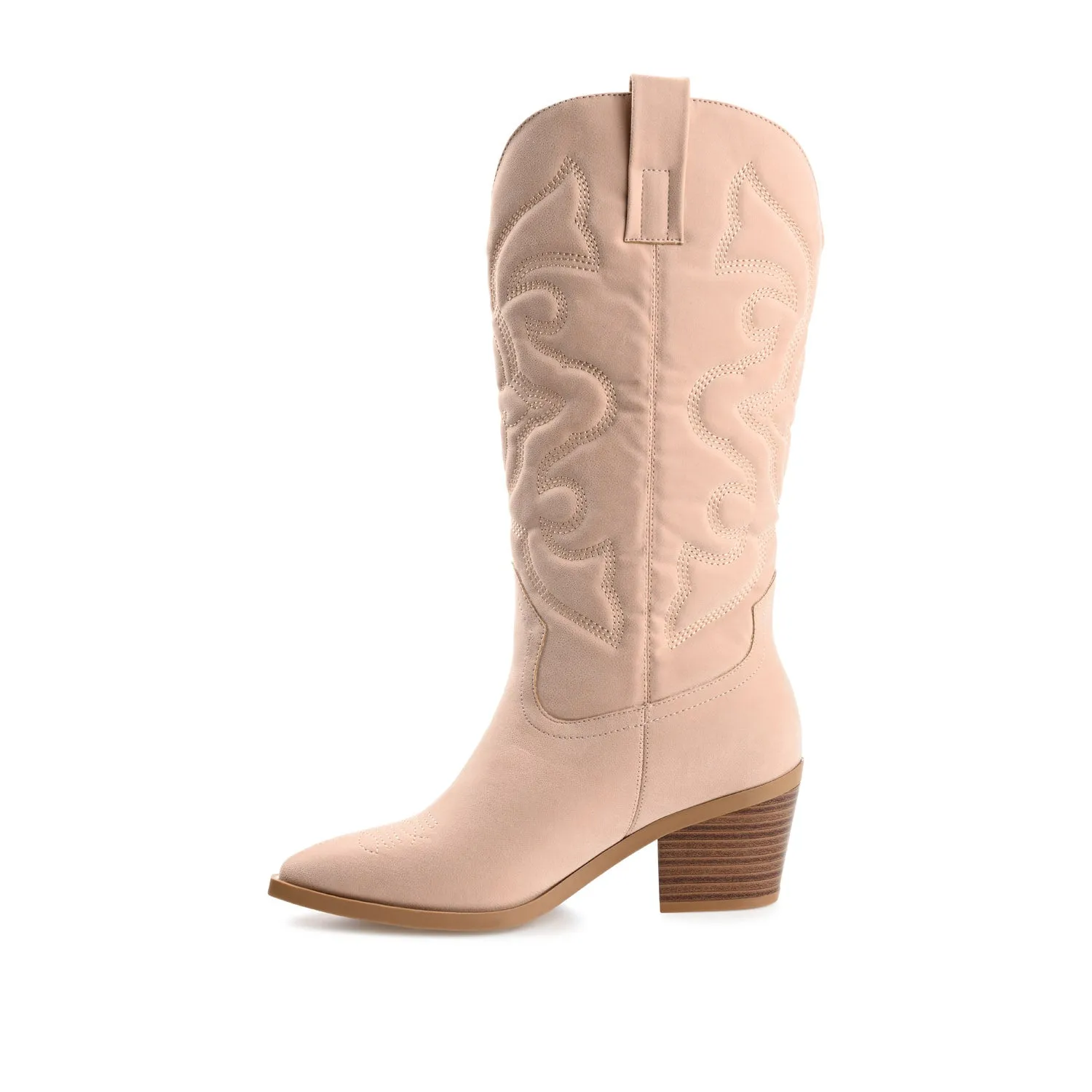 CHANTRY COWGIRL BOOTS IN FAUX LEATHER matte vibe