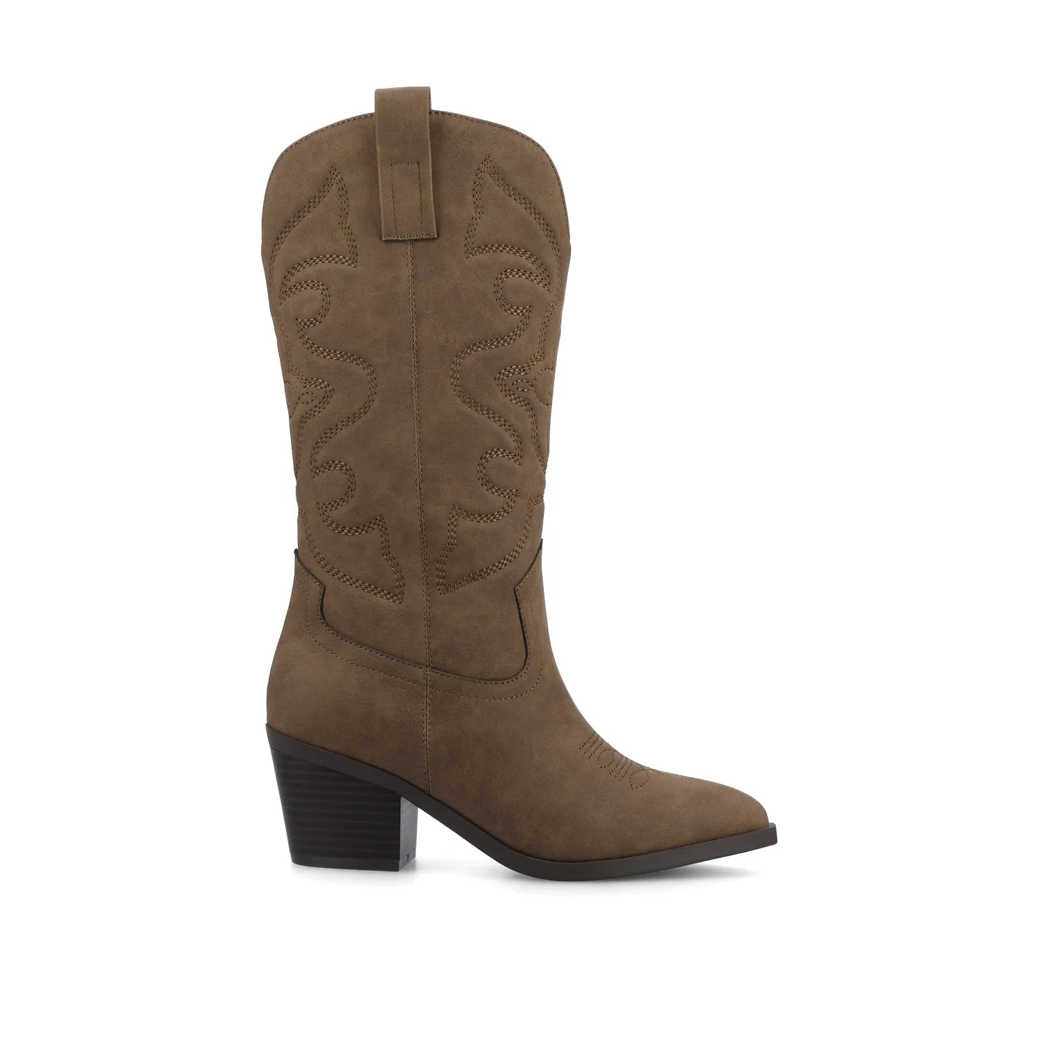 CHANTRY COWGIRL BOOTS IN FAUX LEATHER matte vibe